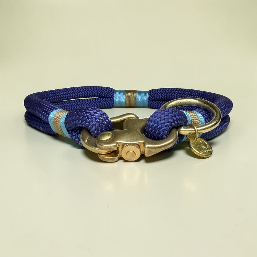 Greenwich Yarn Dog Collar | Marina Edition | Luxury Rope Dog Collar