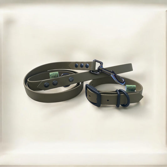 The Oxford BioThane® Lead – Customisable Waterproof Dog Lead - Green Dog
