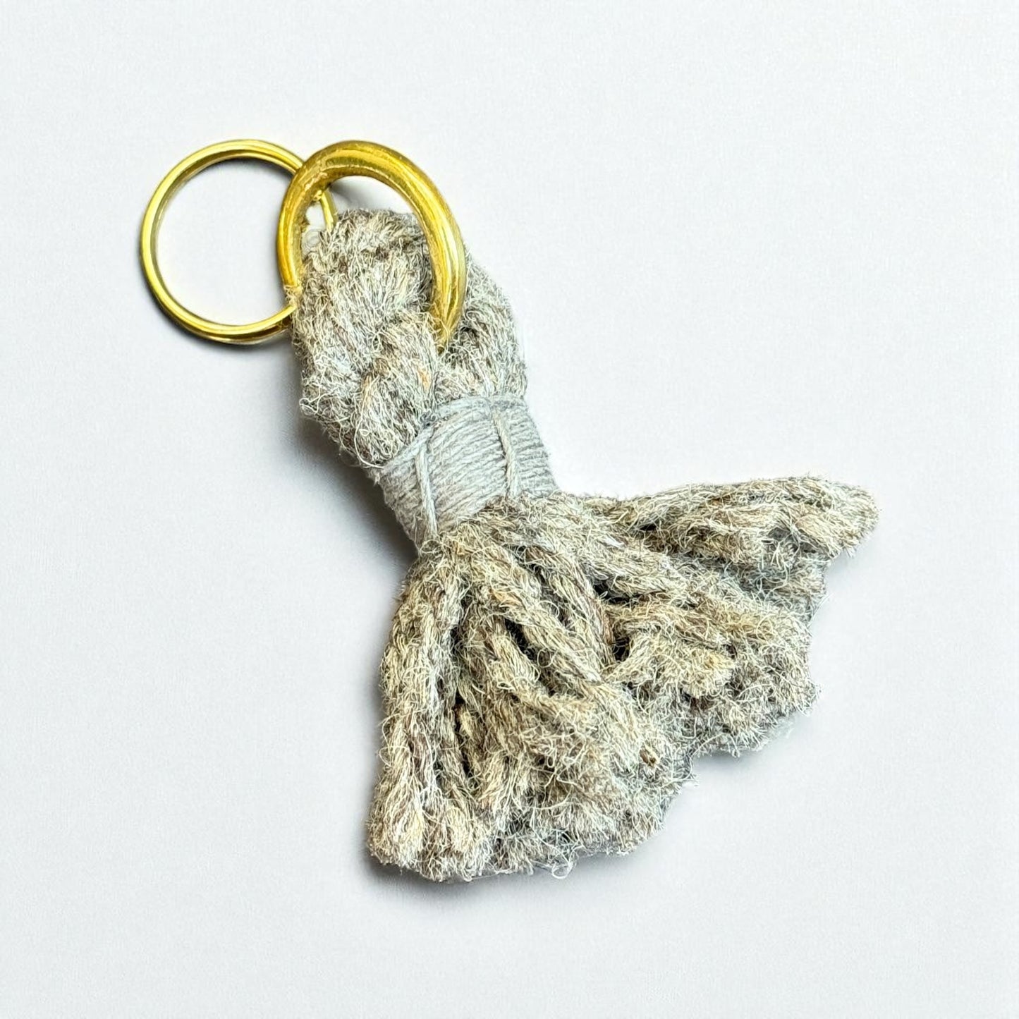 The Brampton – British Wool Keyring Tassel - Green Dog
