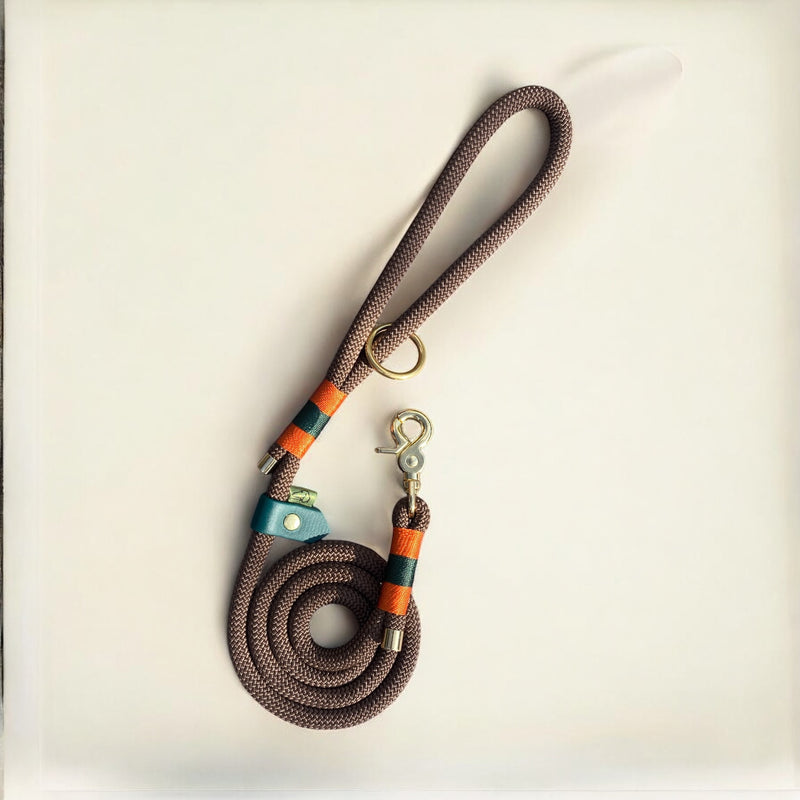 Greenwich Yarn Rope Lead ā Nala Edition Dog Lead - Green Dog