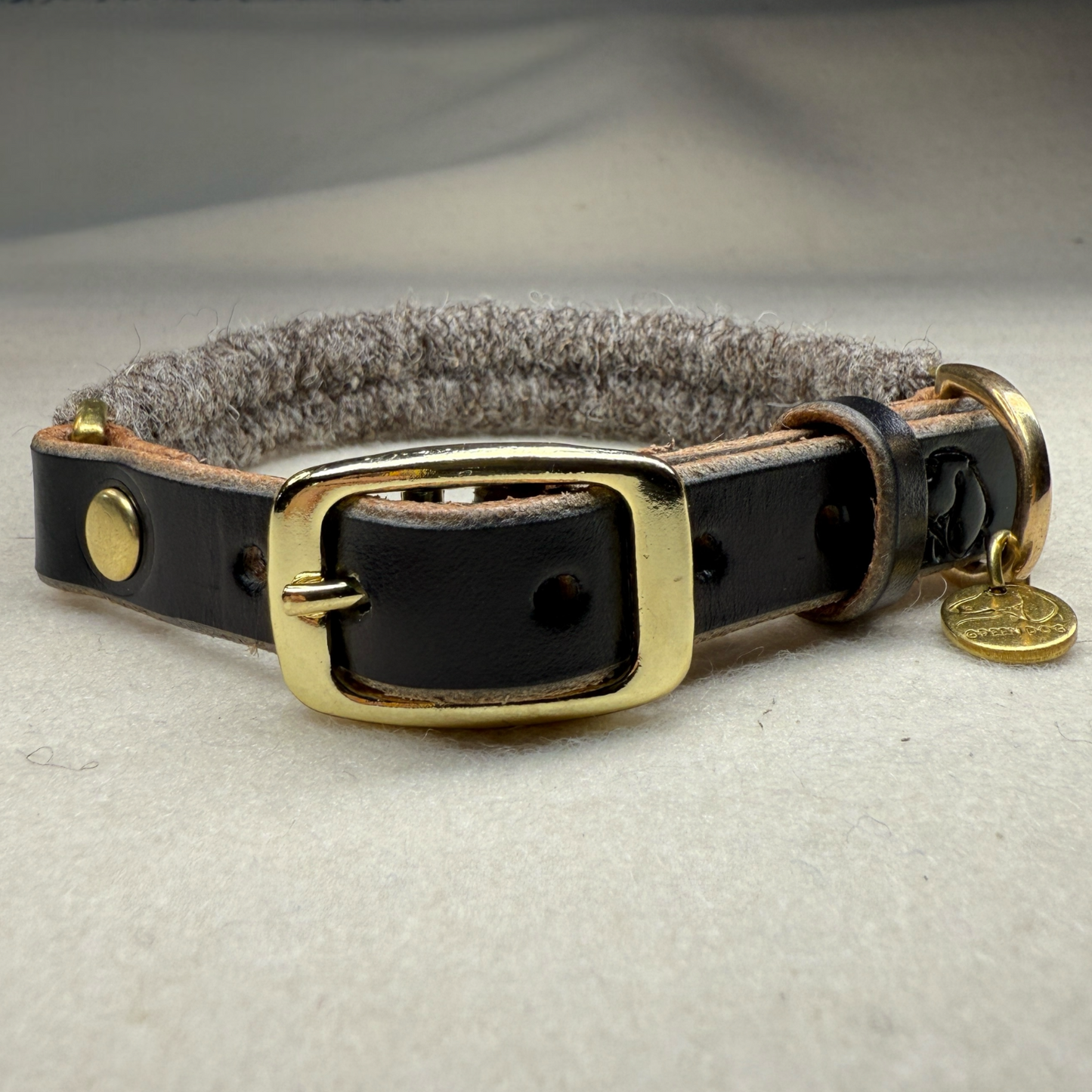 The Brampton – Handmade British Wool Dog Collar (Small Breed)