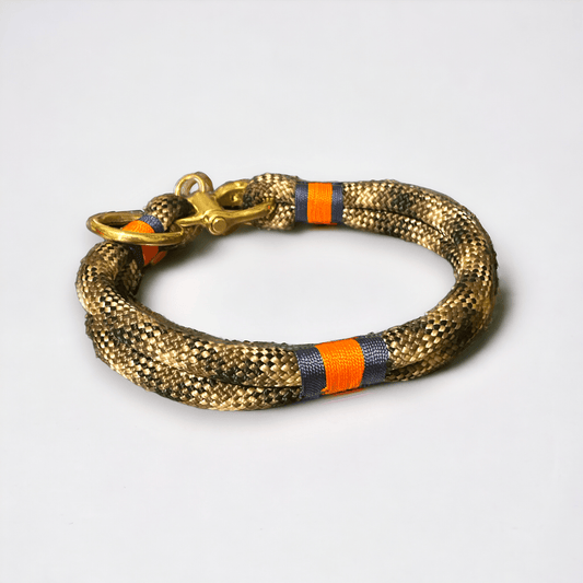 Greenwich Yarn Dog Collar – Chic Camo Edition | Handmade - Green Dog