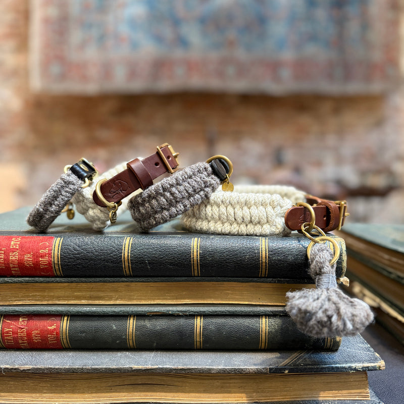 Collection of wool collars from the Sheep Shed Range