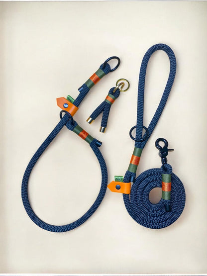 Greenwich Yarn Slip Collar – Customisable Slip Collar for Dogs - Green Dog