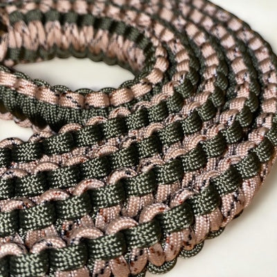 Hands-Free Dog Lead – Customisable Cord Dog Lead | Handmade - Green Dog