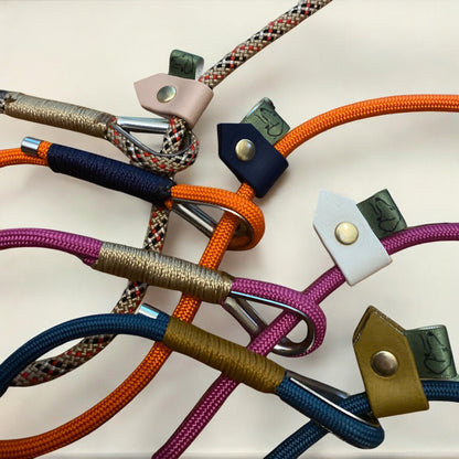 The Strand Slip Lead – Customisable Slip Lead for Dogs (6mm rope) - Green Dog