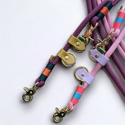 Hands-Free Dog Lead – Customisable Greenwich Yarn Lead - Green Dog