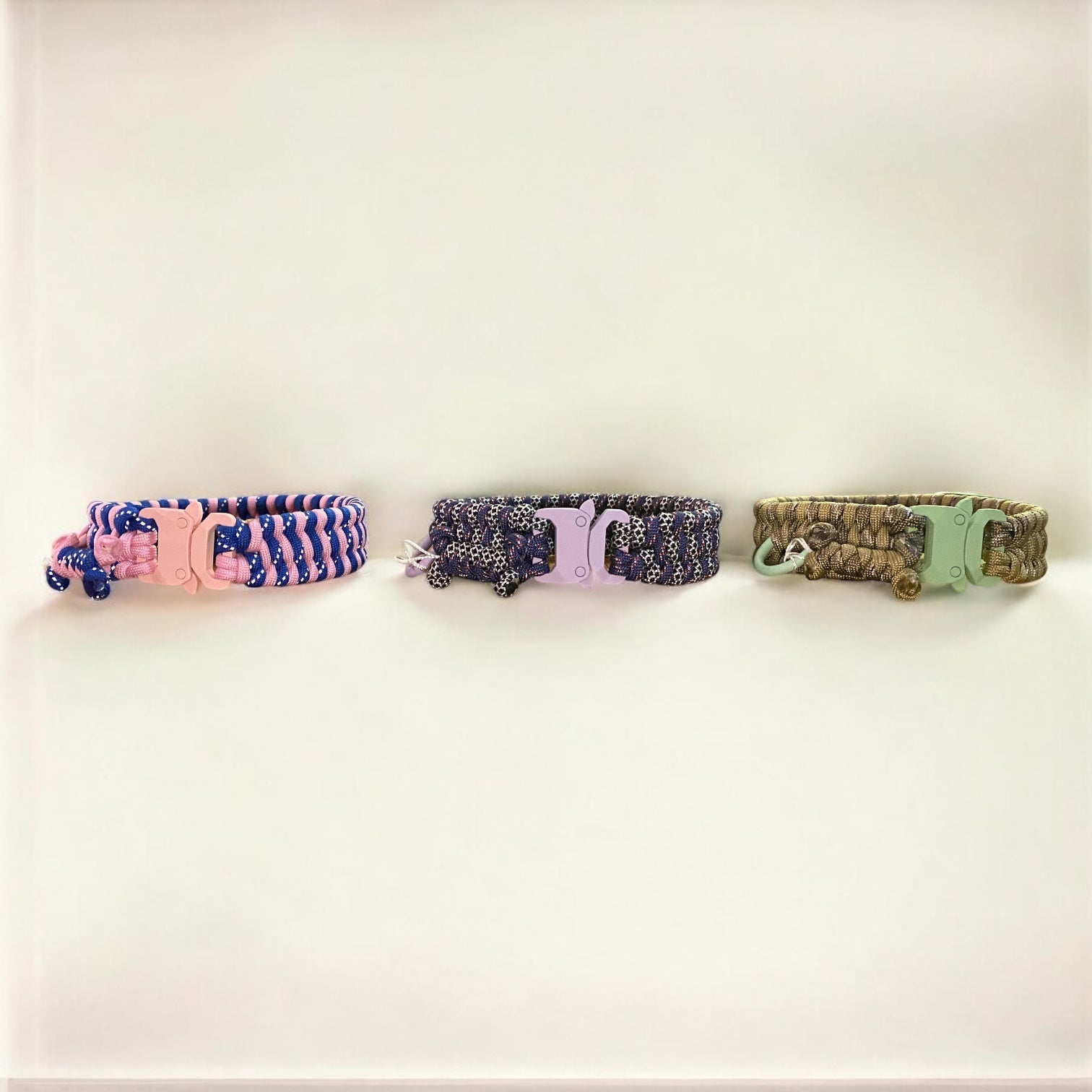 Non-adjustable Cord Collar | Customisable - Green Dog