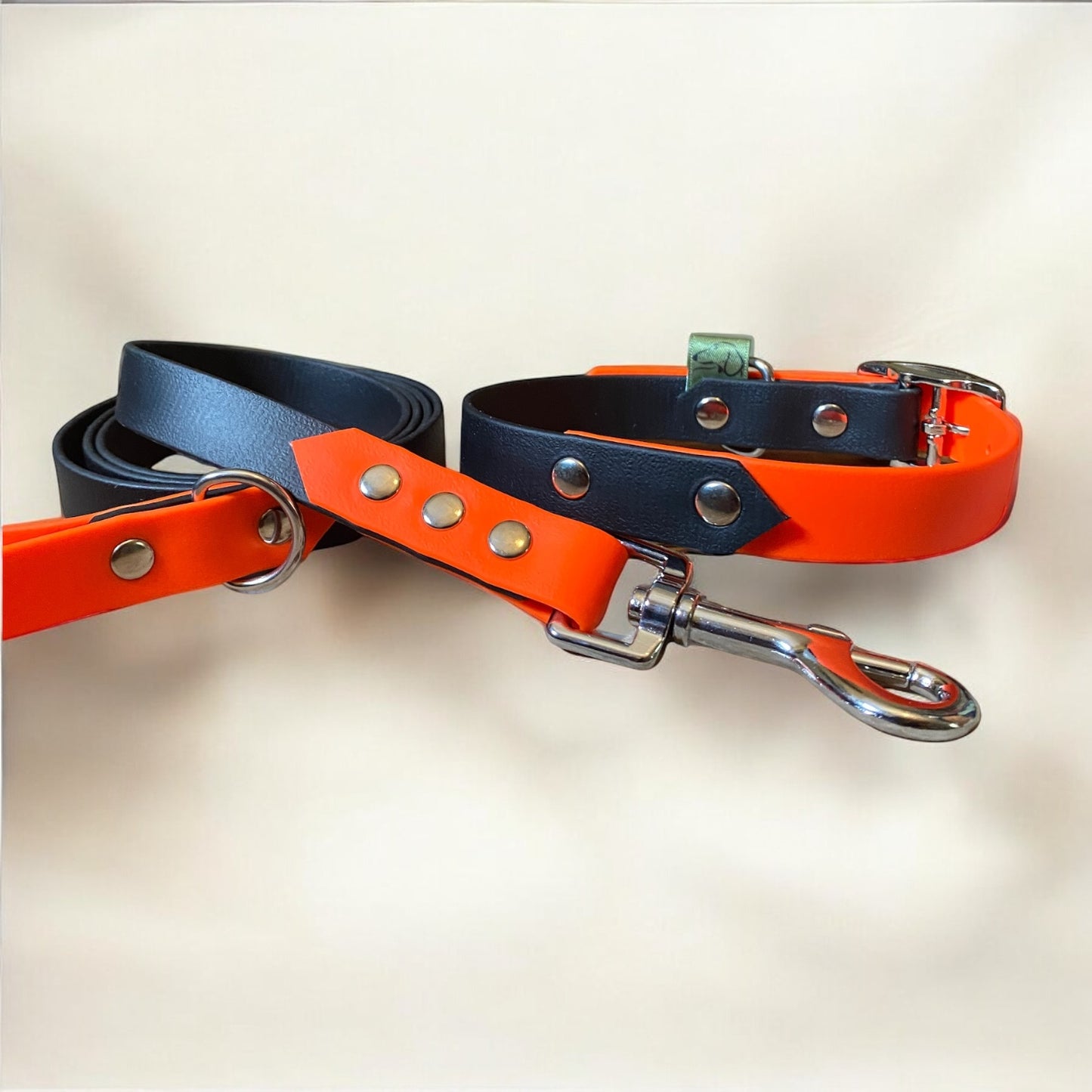 The Oxford BioThane® Lead – Customisable Waterproof Dog Lead - Green Dog