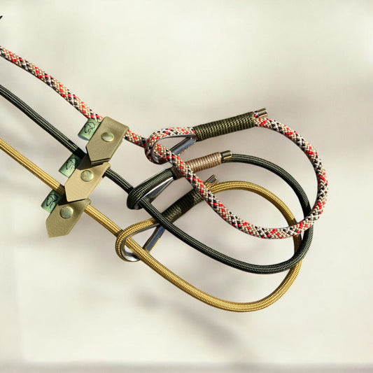 The Strand Slip Lead – Customisable Slip Lead for Dogs (6mm rope) - Green Dog