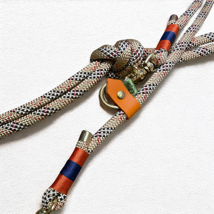 Hands-Free Dog Lead – Customisable Greenwich Yarn Lead - Green Dog