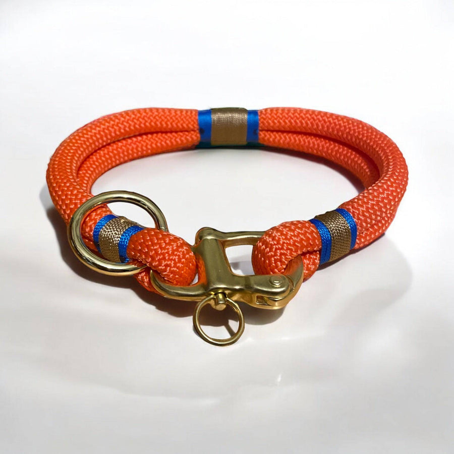 Greenwich Yarn Dog Collar – Siciliana Edition | Handmade - Green Dog