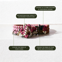 Non-adjustable Cord Collar | Customisable - Green Dog