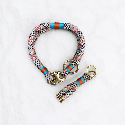 Greenwich Yarn Dog Collar – Bloomsbury Edition | Handmade - Green Dog