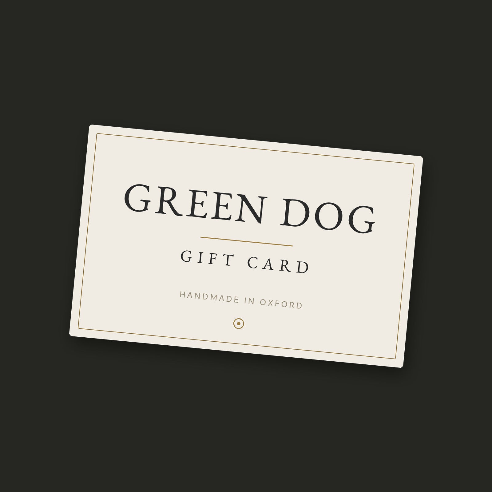 Green Dog Gift Card | For Dog Lovers | Made in Britain