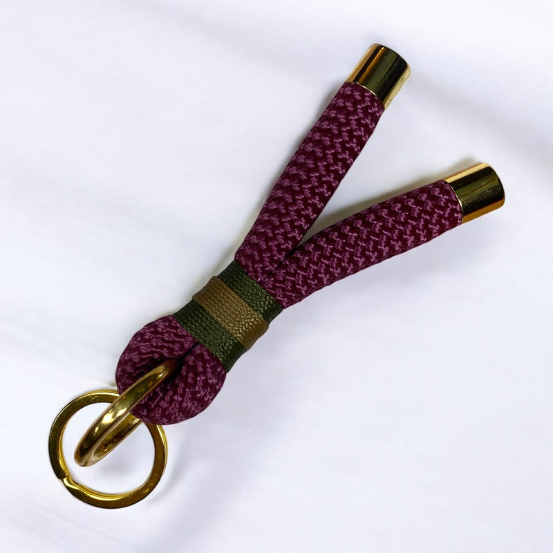 Handmade Sustainable Rope Keychain – Unique Repurposed Scraps | Green Dog