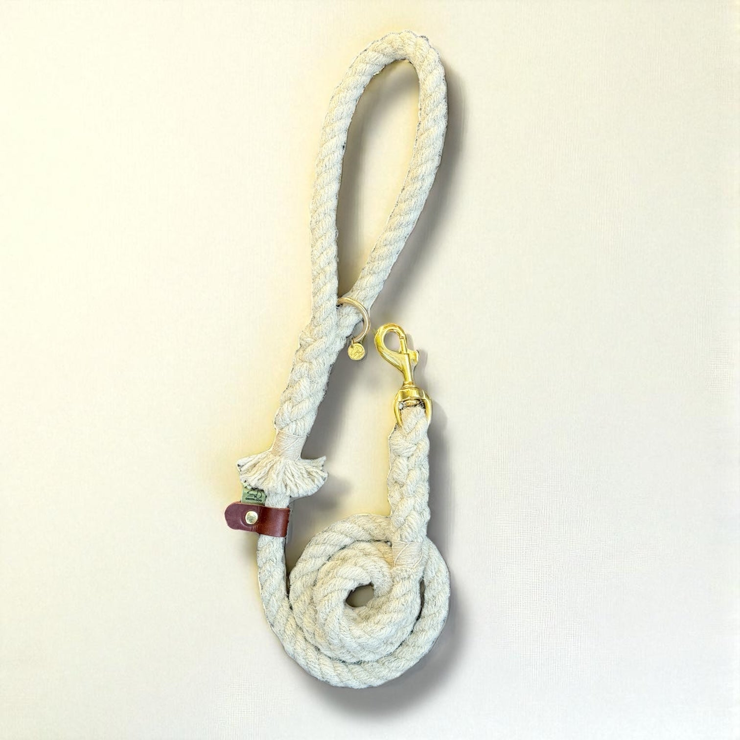 The Swaledale – Handmade British Wool Dog Lead - Green Dog