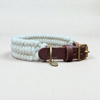 The Swaledale – Handmade British Wool Dog Collar (Standard) - Green Dog