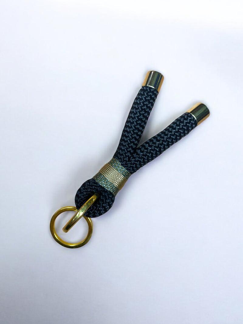 Handmade Sustainable Rope Keychain – Unique Repurposed Scraps | Green Dog