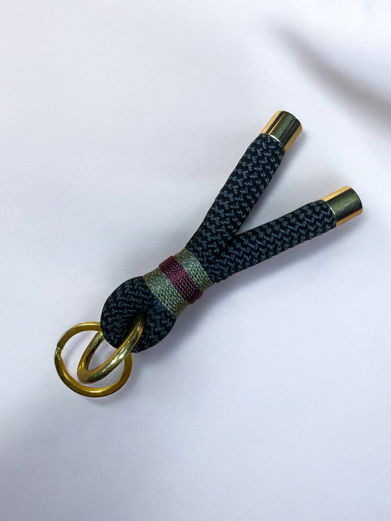 Handmade Sustainable Rope Keychain – Unique Repurposed Scraps | Green Dog