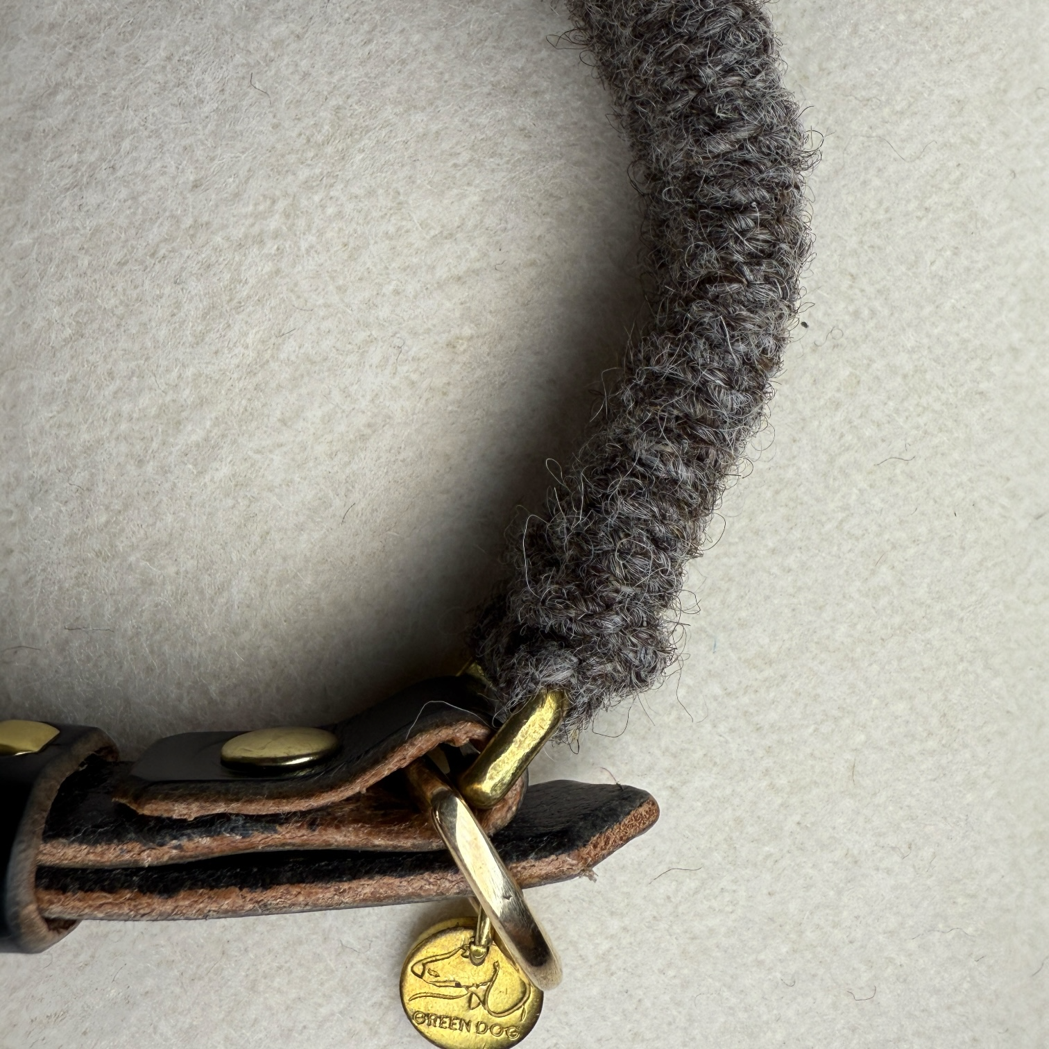 The Brampton – Handmade British Wool Dog Collar (Small Breed)