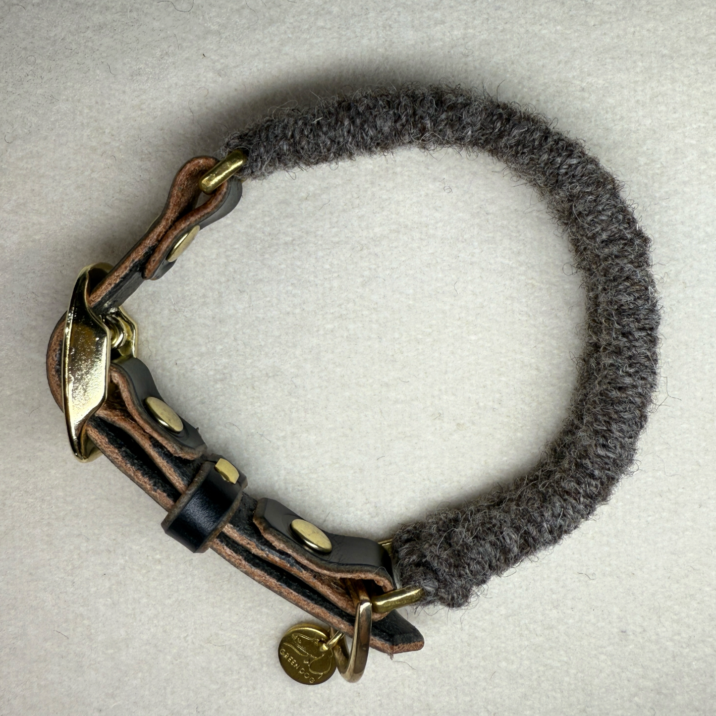 The Brampton – Handmade British Wool Dog Collar (Small Breed)