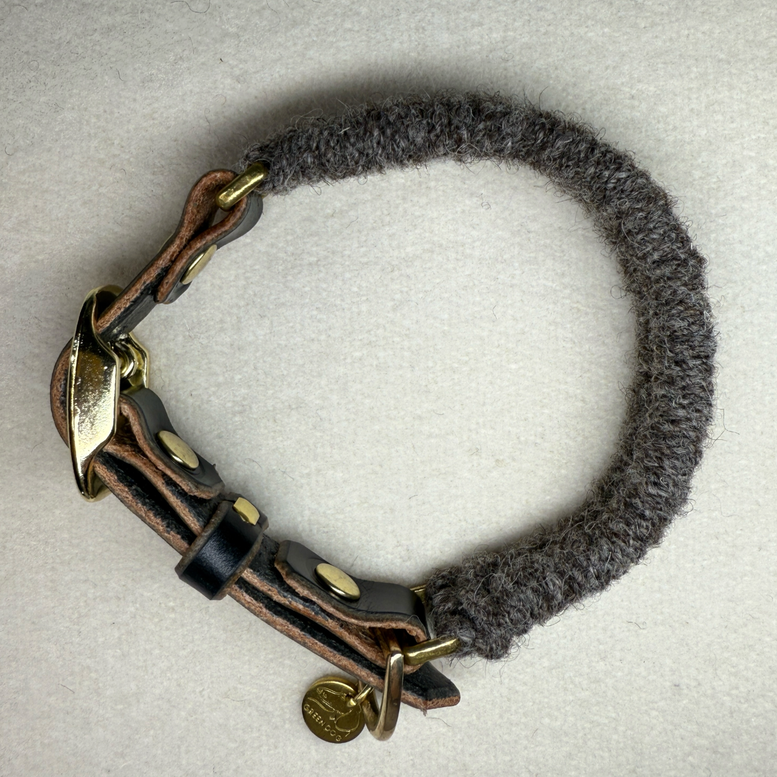 The Brampton – Handmade British Wool Dog Collar (Small Breed)