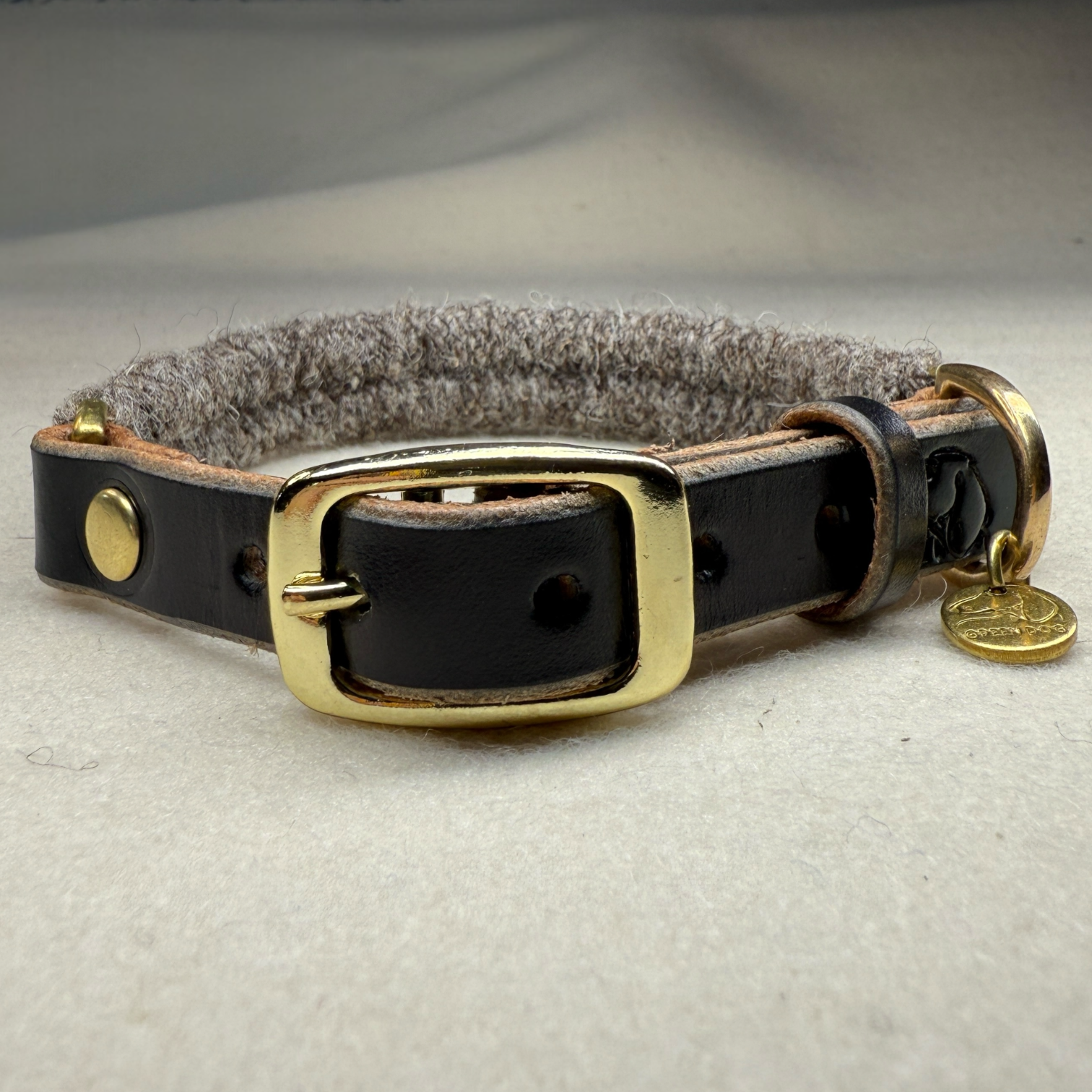 The Brampton – Handmade British Wool Dog Collar (Small Breed)
