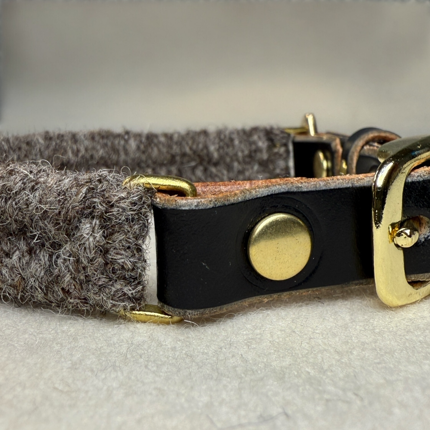 The Brampton – Handmade British Wool Dog Collar (Small Breed)