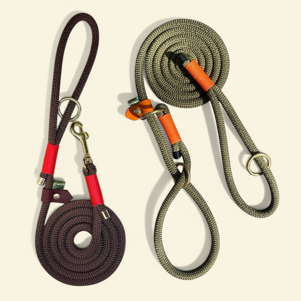 Custom Dog Lead – Rope Lead (Slip or Clip) for Dogs