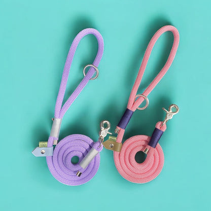 fully customisable rope dog leads in some of the latest summer colours