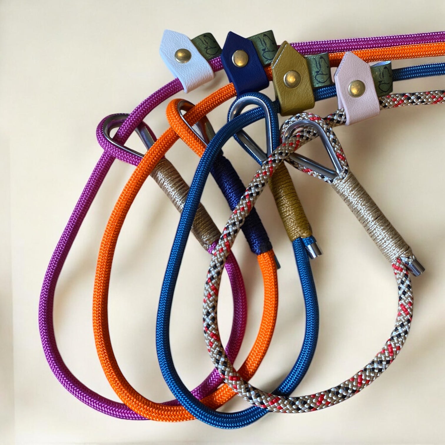 The Strand Slip Lead – Customisable Slip Lead for Dogs (6mm rope) - Green Dog