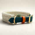 The Dingley Wool & BioThane® Collar | Hunter Green | Sheep Shed Hybrid