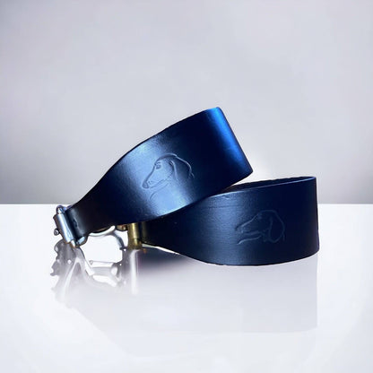 Cotswold Heritage Leather Sighthound Collars | Lurcher, Italian Greyhound & Whippet Collars - Green Dog