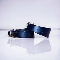 Cotswold Heritage Leather Sighthound Collars | Lurcher, Italian Greyhound & Whippet Collars - Green Dog