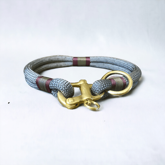 Greenwich Yarn Dog Collar – Carbon Edition | Handmade