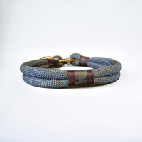 Greenwich Yarn Dog Collar – Carbon Edition | Handmade - Green Dog