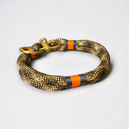 Greenwich Yarn Dog Collar – Chic Camo Edition | Handmade - Green Dog