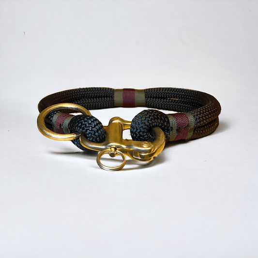 Greenwich Yarn Dog Collar – Midnight Edition | Handmade