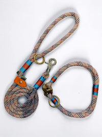 Luxury Dog Lead – Greenwich Yarn Rope Lead - Green Dog