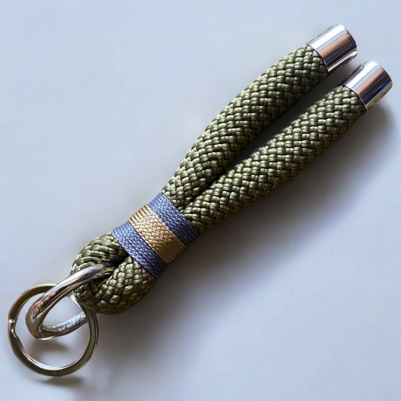 Handmade Sustainable Rope Keychain – Unique Repurposed Scraps from Green Dog