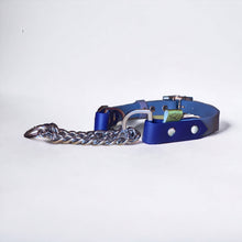 Half Check BioThane® Collar | Customisable - Green Dog